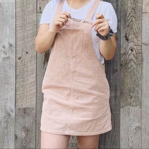 Pink Corduroy Overalls